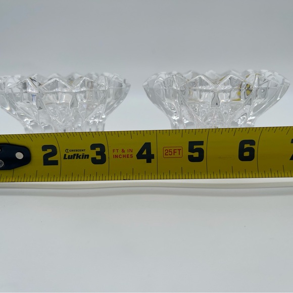 Cristal d’Arques Cheverny Crystal candlestick holders 24% lead made in France - Picture 8 of 8